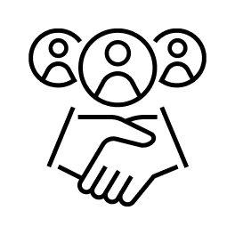 Icona stretta di mano