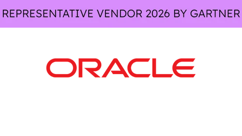 Oracle representative vendor 2026 by Gartner